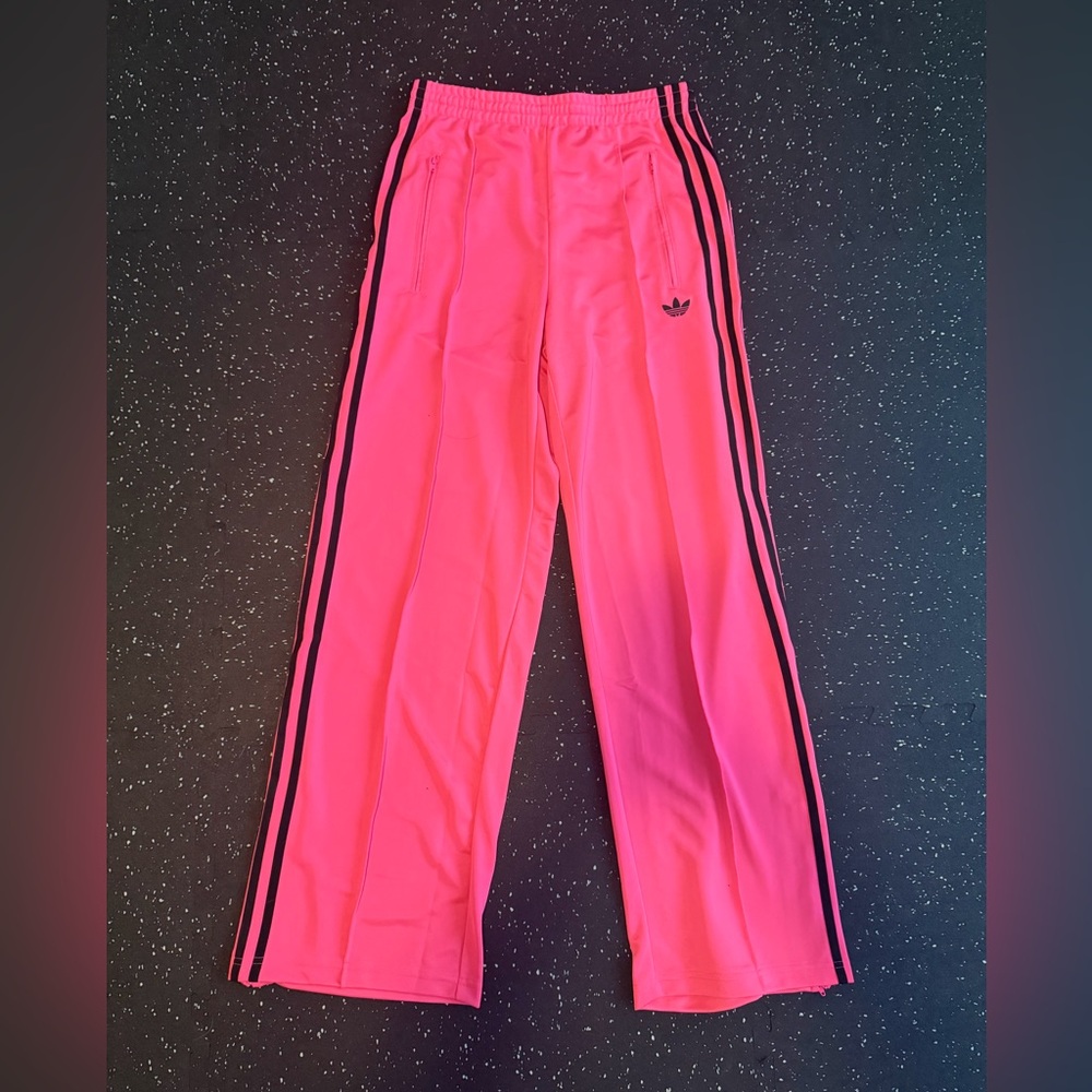 Adidas Lucid Pink/Black Firebird Track Pants NWT small
